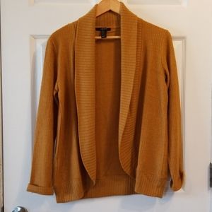 Forever 21 Mustard Knit cardigan Sz S